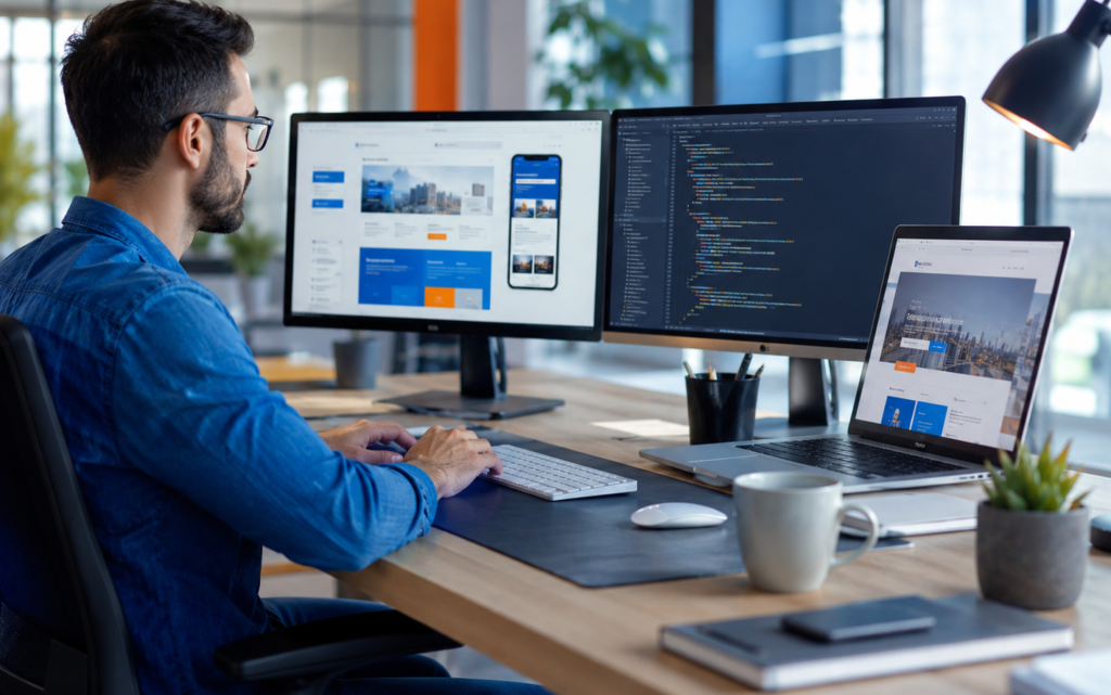 Nexa4Tech professional website design and development workspace